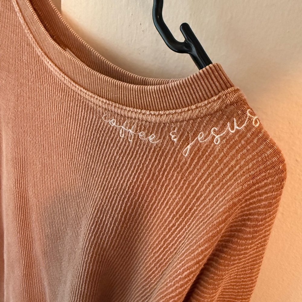 “Coffee and Jesus” crew neck